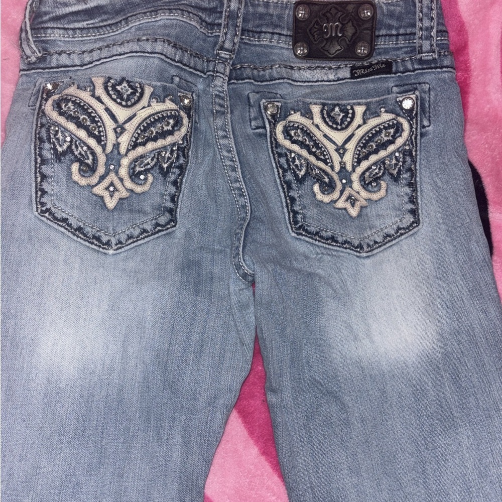 Miss me Embellished Blue Jeans